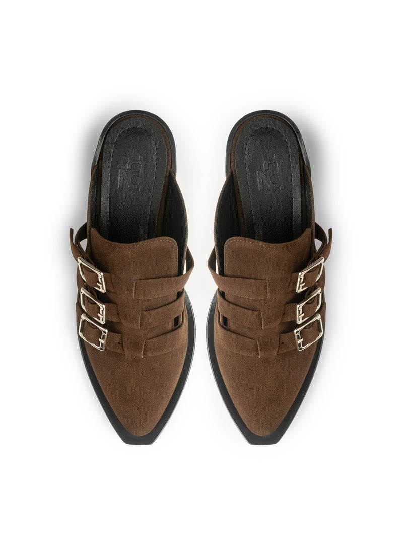 TGS Triple Buckle Heel Mules  - Image 3