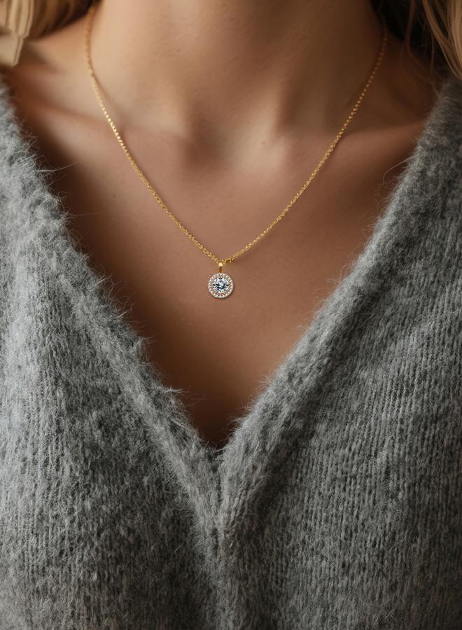Take Two Circle Embellished Drop Necklace - Image 3