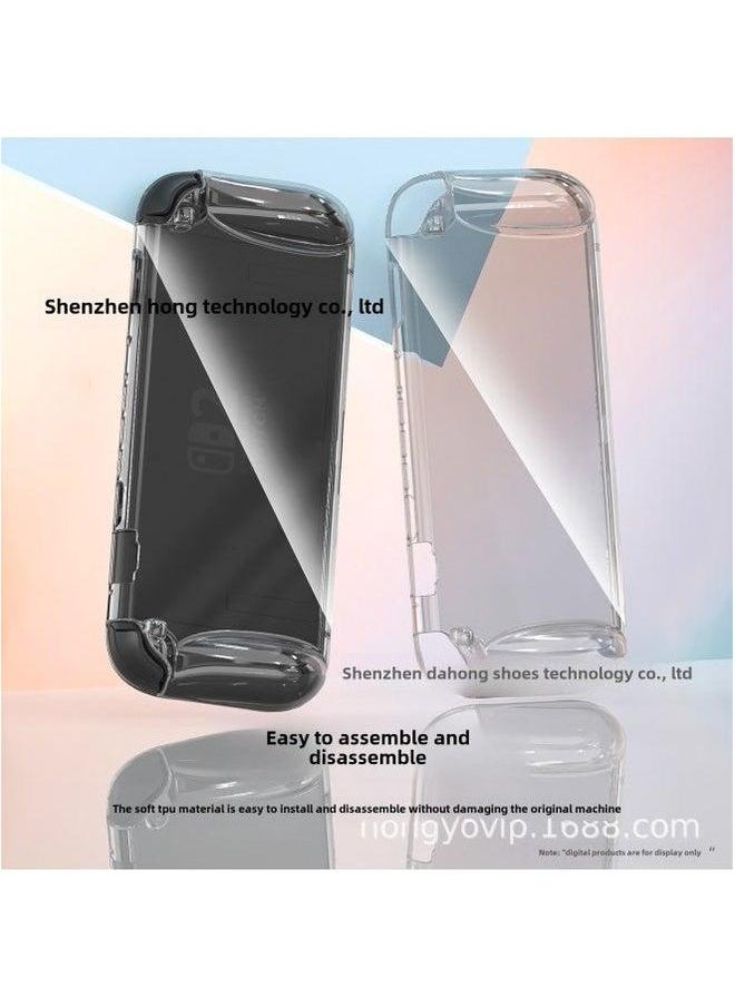Generic Nintendo Switch2 Protective Case Anti-drop Game Machine Transparent All-inclusive Case-Model:Transparent Powder-switch2  - Image 5