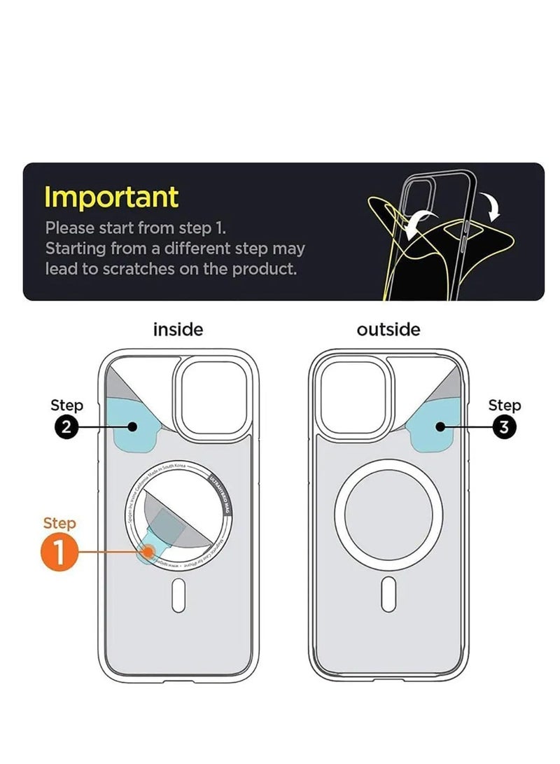 حافظة شفافة لهاتف آيفون 14 بلس، متوافقة مع ماج سيف، حماية من الدرجة العسكرية، ظهر مقاوم للخدش، غطاء هاتف مغناطيسي لهاتف آيفون (آيفون 14 بلس) - Image 5