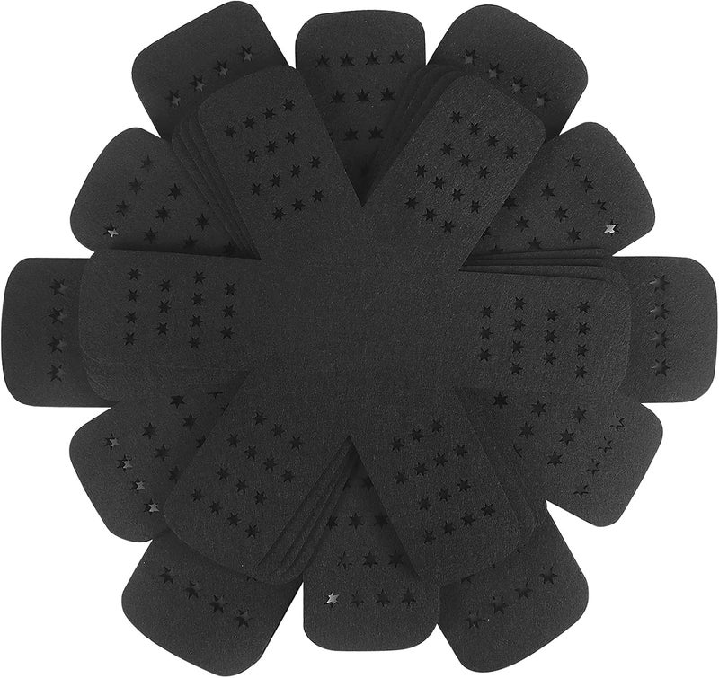 BYKITCHEN Pan Protector with Stars, Set of 12 and 3 Different Sizes, Black Pan Separators, Felt Pot Protectors for Stacking and Separating Your Cookware - Image 1