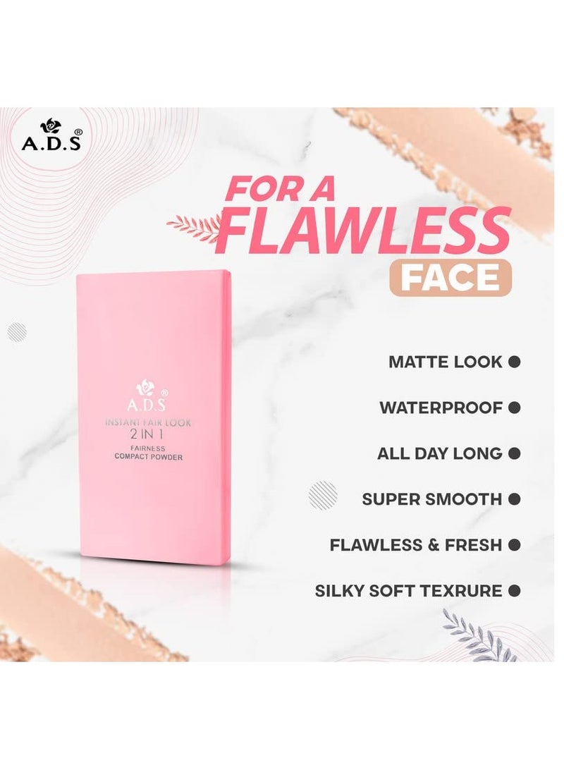 ADS Instant Fair Look Fairness Compact Powder - Image 3