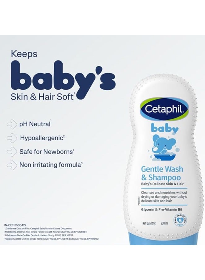 Cetaphil Baby Gentle Wash with natural Calendula, 7.8 Ounce - Image 3