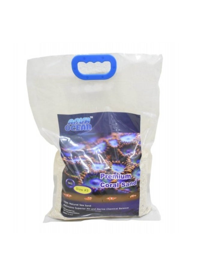 أكوا اوشين أكوا أوشن بريميوم رمل المرجان الفاخر الحجم رقم 3 (2-3 ملم) [الوزن – 5 كجم]