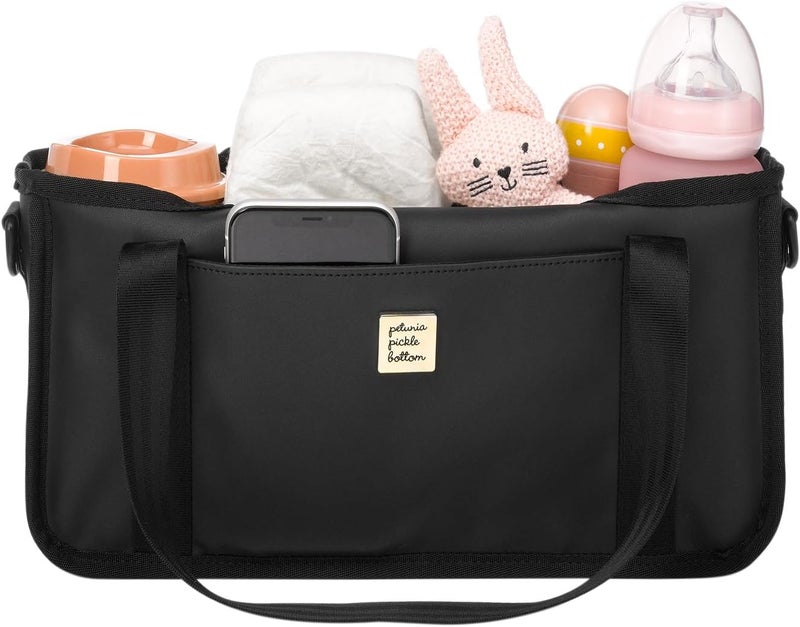 Petunia Pickle Bottom Wander Stroller Caddy Perfect for Organization Multiple Carry Positions Fits Most Strollers Black - Image 4