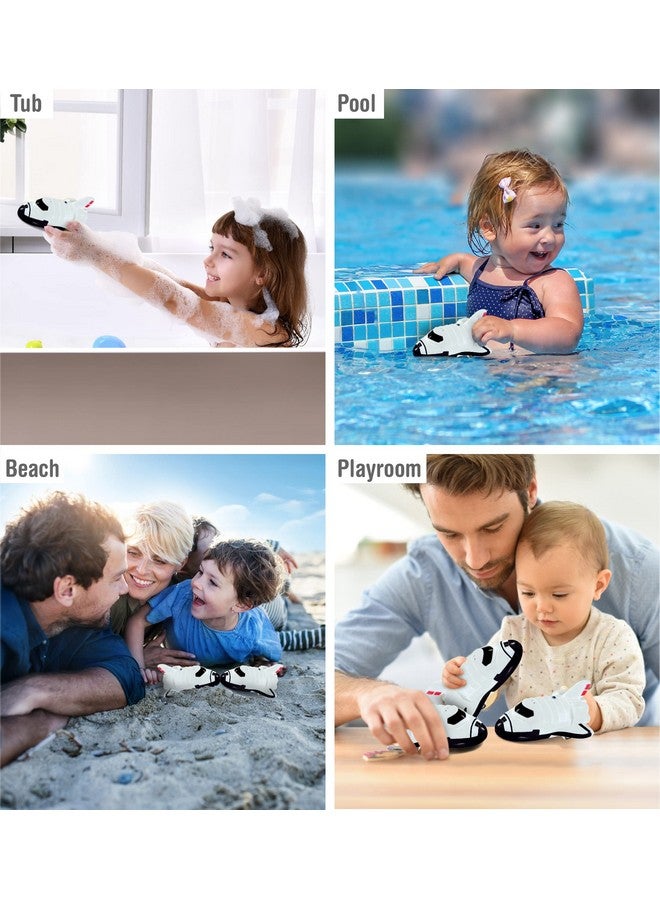 Puzzled DolliBu Space Shuttle Bath Buddy Squirter Toy - Floating Rubber Baby Space Themed Bath Toy Plane, Fun Water Bath Toys for Kids and Baby, Cute Bathtime Space Bath Toys for Bathtub, Pool - 3 Inches - Image 4