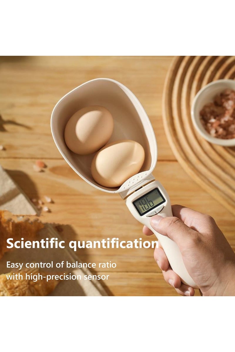 CMGTYYD Digital Measuring Spoon,Adjustable Electronic Measuring Spoon,Gram Measuring Spoons Electronic Scale with Measuring Spoons,Compact Spoon Scale for Accurate Home Kitchen MeasurementMaximum 250ml(White) - Image 4