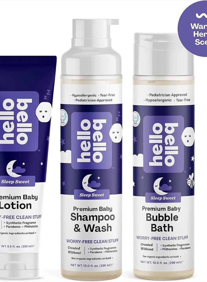 Hello Bello Nighttime Bubble Bath - Gentle Hypoallergenic Tear-Free Formula for Babies and Kids - Vegan and Cruelty-Free - Sleep Sweet Scented - 10 fl oz - Image 3