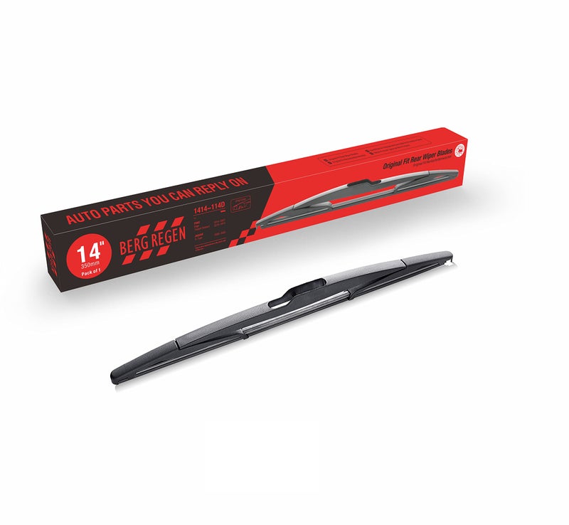 BERG REGEN Rear Wiper Blades 14 inch14D Replacement For Ford Edge 20142007 Mazda 3 20092004 Volvo XC60 20172012 Lincoln MKX 20152007 Back Windshield Wiper Blades More Cars