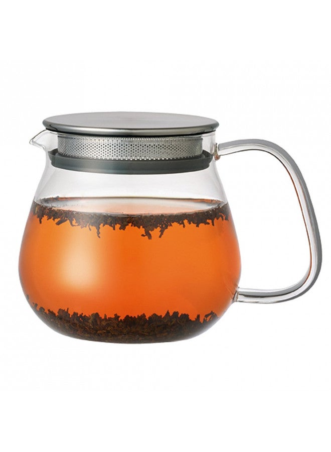 Kinto غلاية كينتو ستانلس يونيتي 460 مل. غلاية زجاجية مقاومة للحرارة مع مصفاة وغطاء من الفولاذ المقاوم للصدأ. - Image 1