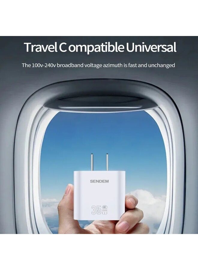 سيندم شاحن USB حائطي من النوع C سريع الشحن قابس محول لشاحن الهاتف المحمول - Image 3