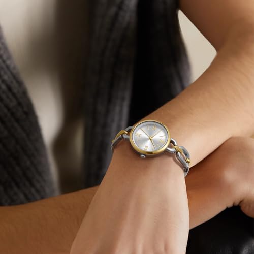 Asan Ge Womens Watch with Adjustable Chain Bracelet Long Lasting PlatingVintage Dainty Watches for LadyElegant Small Wrists No Tool Required Water Resistant 100ft - Image 3