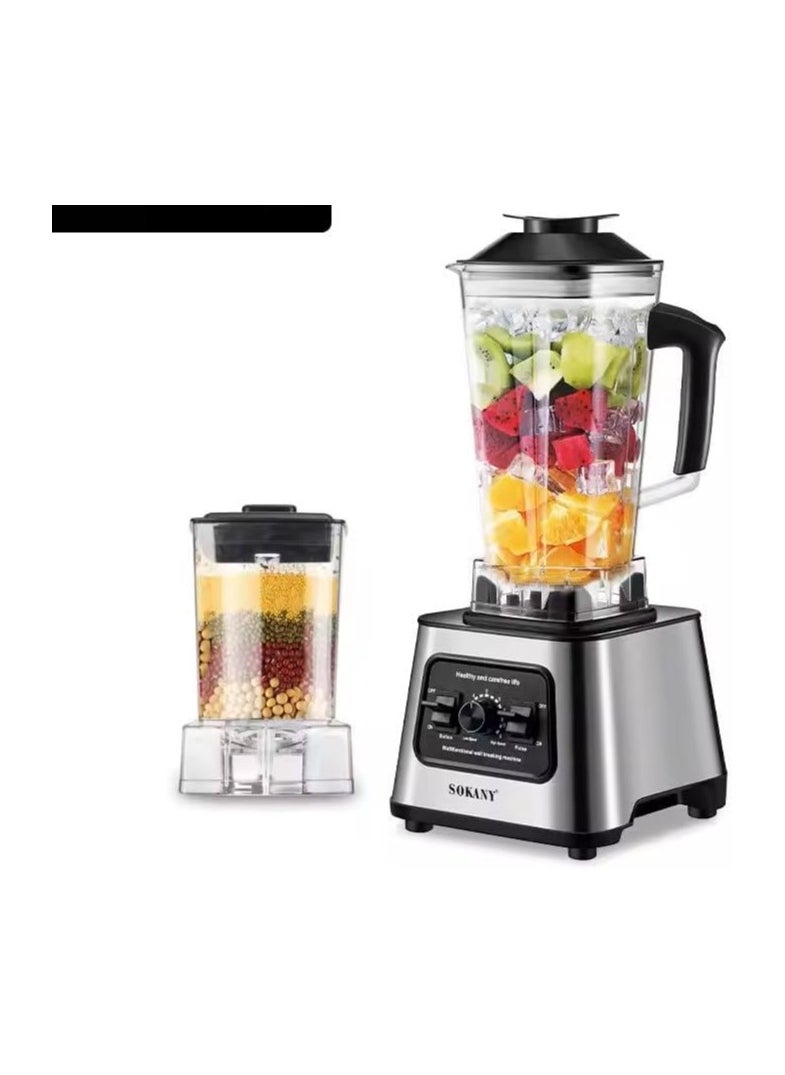 Blender Sokany 6000 watts 2.5 liters capacity 9 speeds SK-999 N 6000 watts silver - pzsku/ZB6794005B1C01B00C3C6Z/45/_/1720515145/a6e08a06-584a-42a9-bcb6-66ba4ca4bb1e