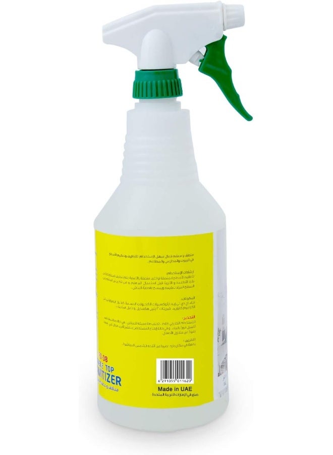 Falcon Pack Top Table Sanitizer, 1L White 1 LiterLiters - Image 3