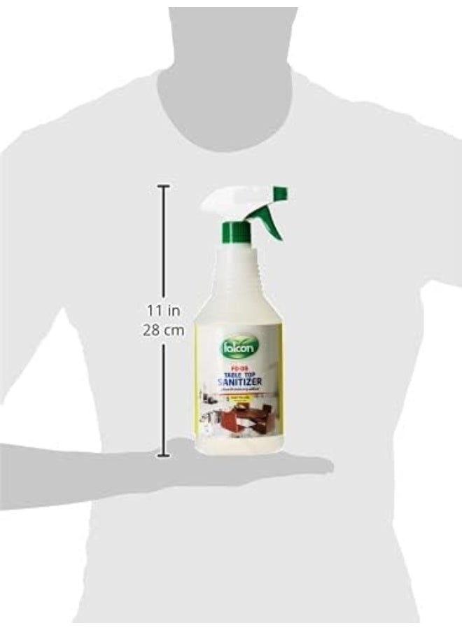 Falcon Pack Top Table Sanitizer, 1L White 1 LiterLiters - Image 4