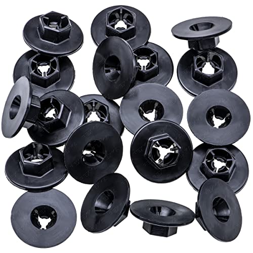 Rexka 20pcs Bumper Splash Shield Fender Liner Nylon Nuts 84145-26000 Compatible with Hyundai Kia Genesis Santa Fe Sonata Tucson Veloster Cadenza Forte K5 K900 NIRO Optima Rio Sorento Sportage Stinger - Image 2