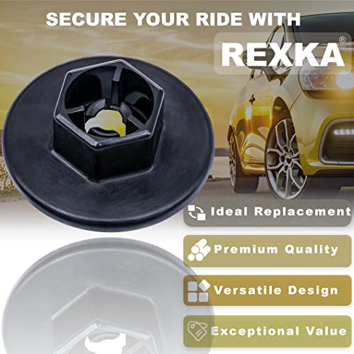 Rexka 20pcs Bumper Splash Shield Fender Liner Nylon Nuts 84145-26000 Compatible with Hyundai Kia Genesis Santa Fe Sonata Tucson Veloster Cadenza Forte K5 K900 NIRO Optima Rio Sorento Sportage Stinger - Image 4