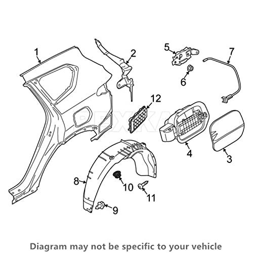 Rexka 20pcs Bumper Splash Shield Fender Liner Nylon Nuts 84145-26000 Compatible with Hyundai Kia Genesis Santa Fe Sonata Tucson Veloster Cadenza Forte K5 K900 NIRO Optima Rio Sorento Sportage Stinger - Image 5