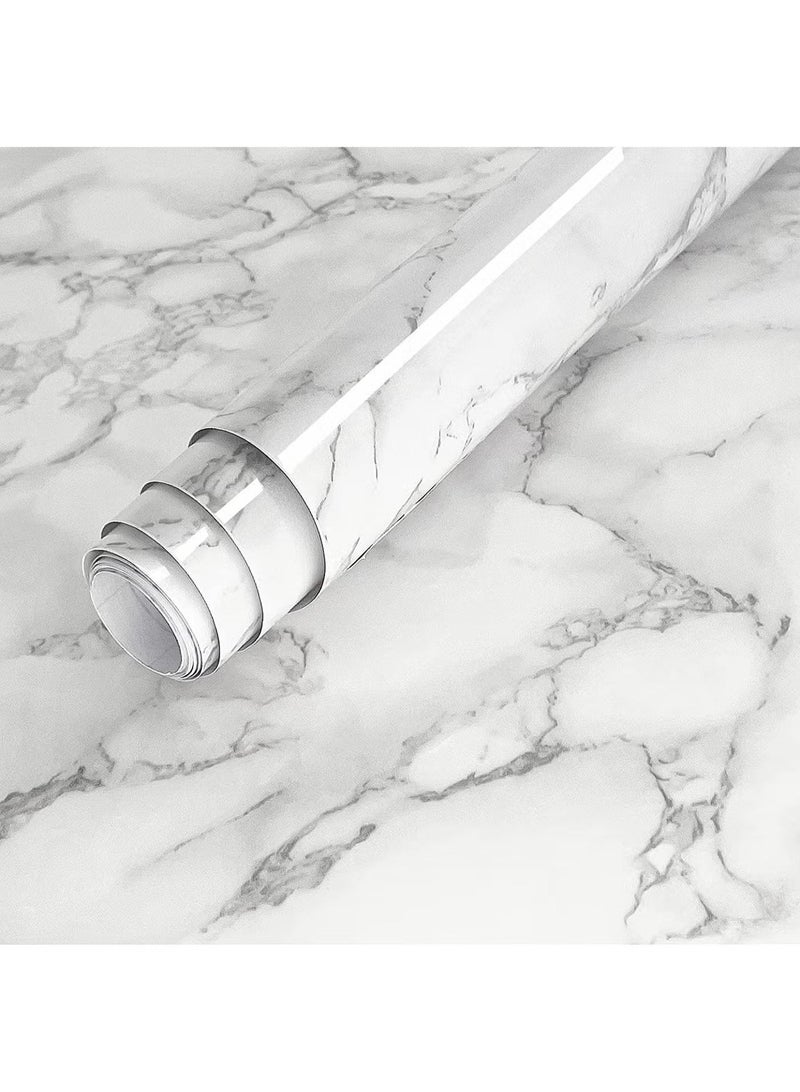 Thermal adhesive marble sticker roll – waterproof, adheres to walls, wood, ceramics and glass - Image 1