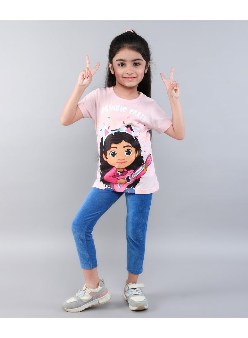 غابيز دول هاوس بيت الدمية غابي - تي شيرت للبنات - Image 1