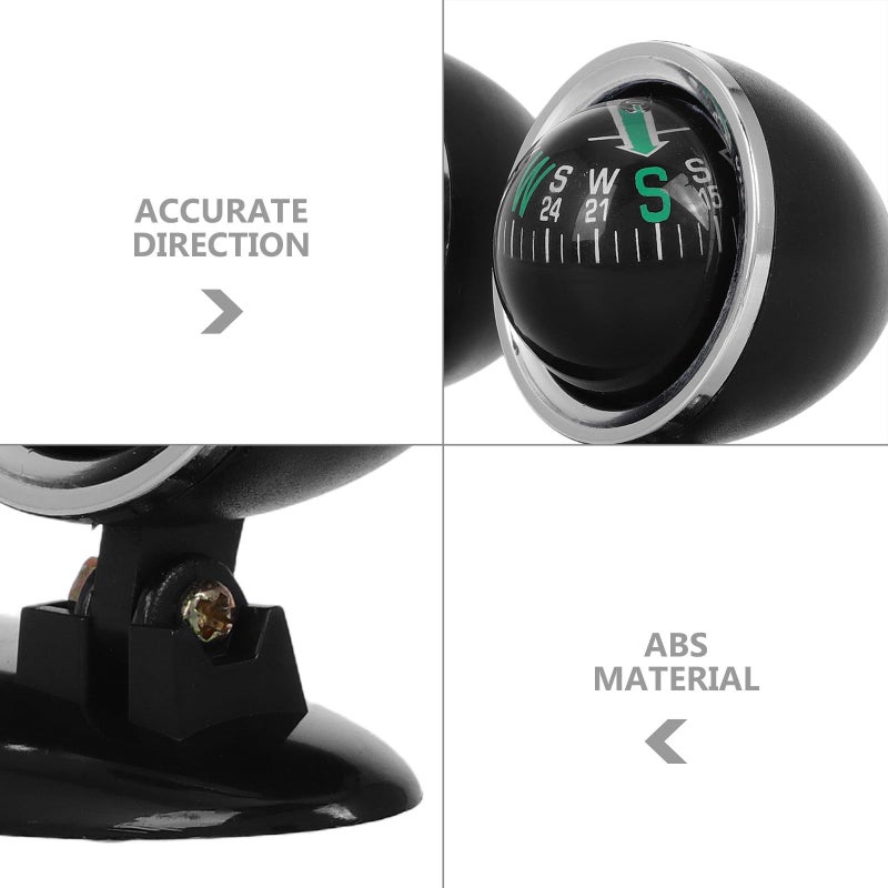 Black Car Dashboard Compass Suction Cup Multi Function Guide Ball for Vehicle Marine Boat Truck Navigation - Image 4