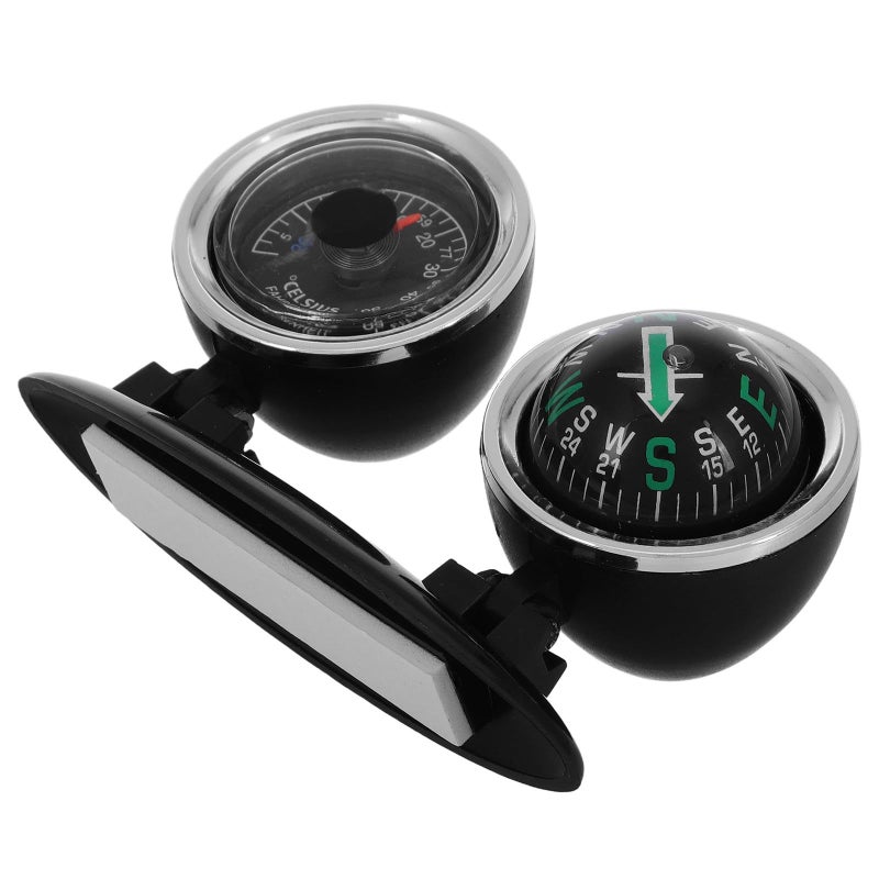 Black Car Dashboard Compass Suction Cup Multi Function Guide Ball for Vehicle Marine Boat Truck Navigation - Image 2