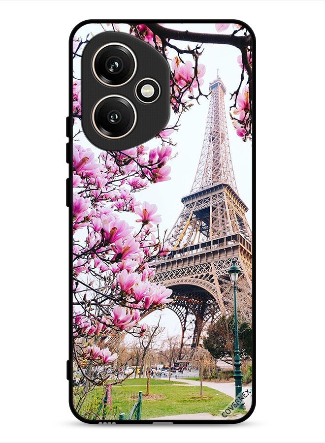 Covernex Honor 400 Protective Case Cover Flowers & Eiffel Tower - Image 1