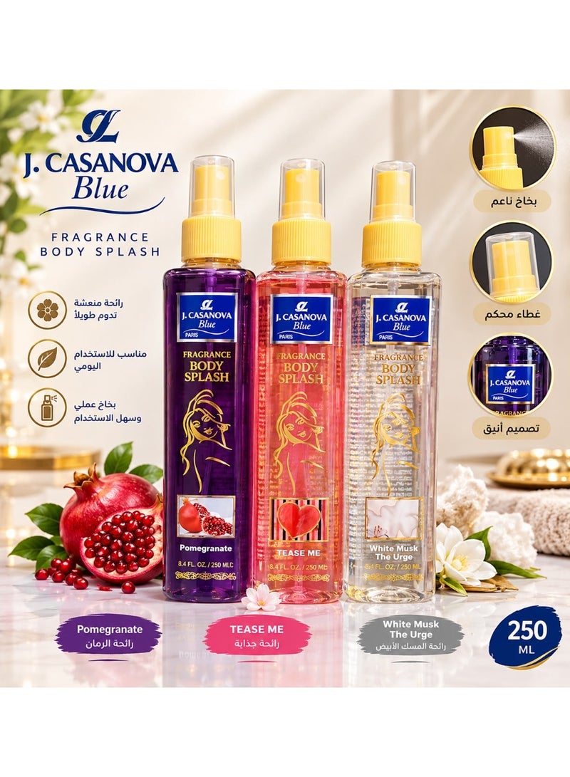 Casanova J. Casanova Blue Fragrance Body Splash - 250 ml - Image 1