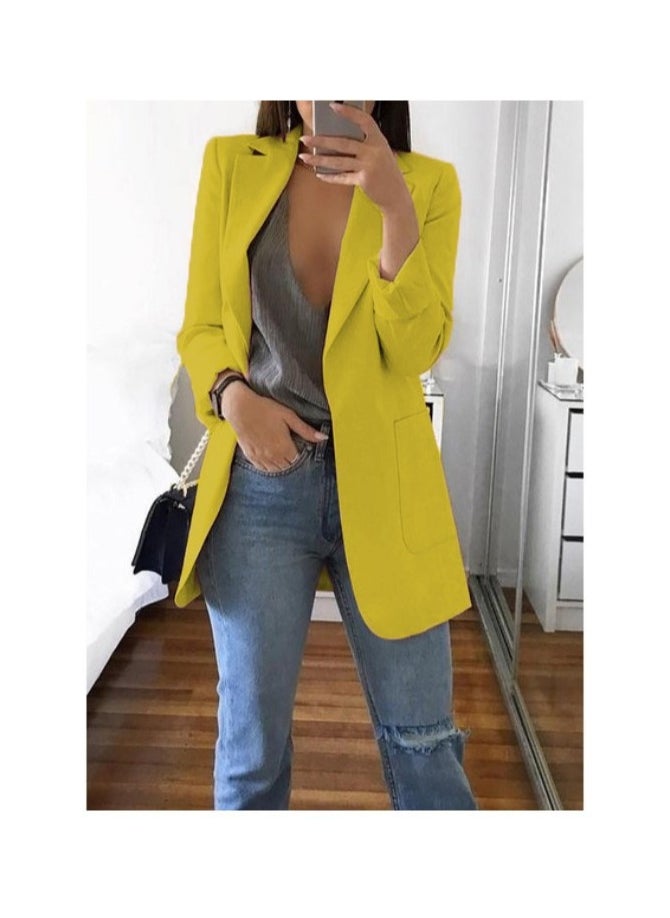 Shougu New Women's Casual Long Sleeved One Button Suit Jacket  - Image 1
