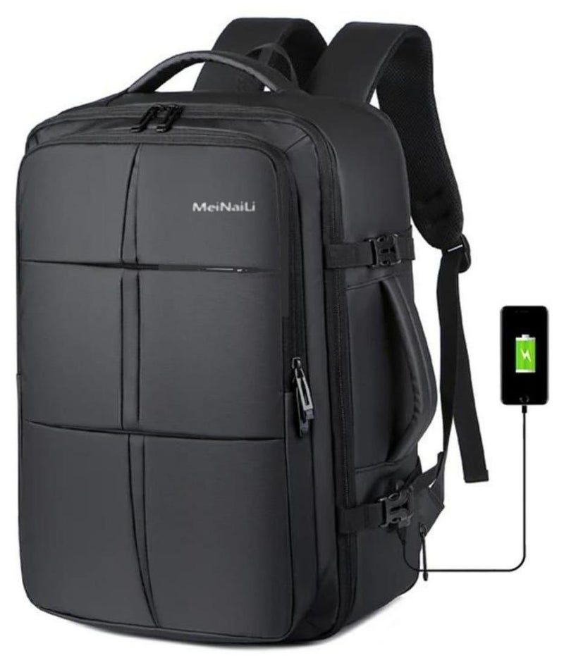 مينيلي Meinaili 40L Large Backpack Flight Waterproof Business Luggage Large Backpack Fits 17.3 Inch Laptop - Image 1