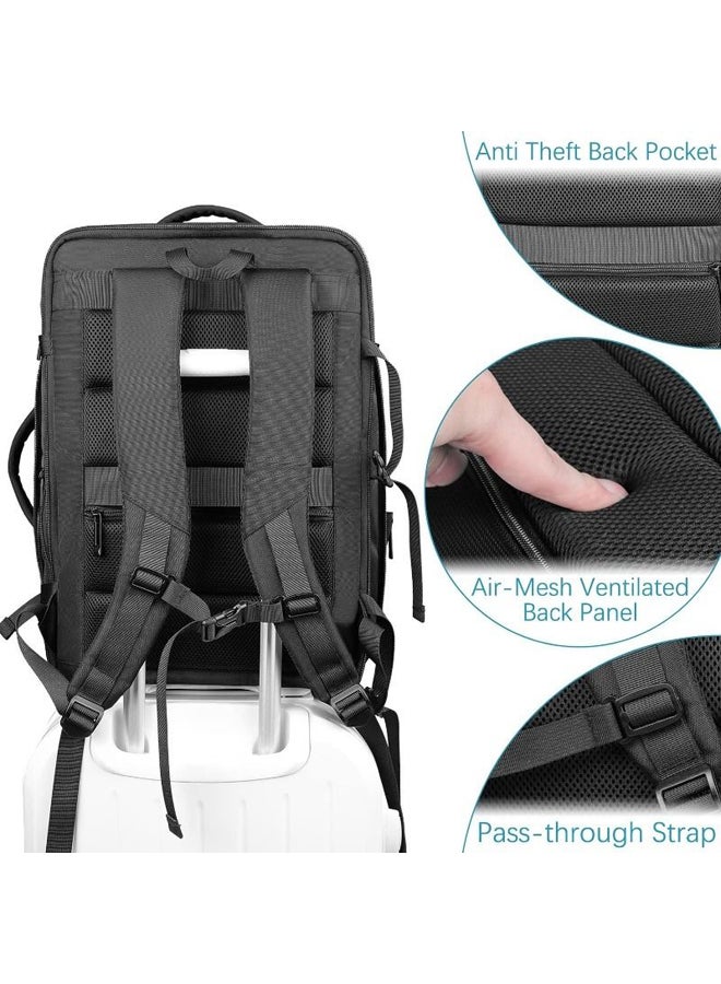 مينيلي Meinaili 40L Large Backpack Flight Waterproof Business Luggage Large Backpack Fits 17.3 Inch Laptop - Image 3