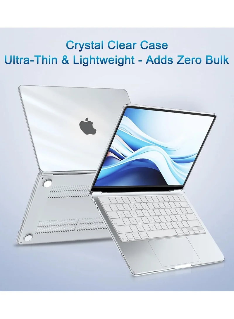 بلو بيك غطاء BluePeak الشفاف تماماً لجهاز MacBook Neo مقاس 13 بوصة؛ غطاء صلب سهل التركيب يتميز بمقاومة التشقق والخدش، ويقلل من آثار بصمات الأصابع والبقع.