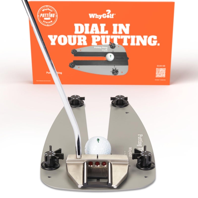 WHYGOLF Putting Thing - Perfect Your Putting Stroke with Adjustable Putting Gates, for Putting Green & Home Practice, Golf Putter Teaching & Training Aid for Club Practice Equipment - Image 1