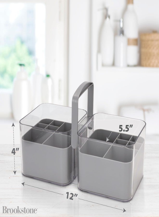 Brookstone, Portable Shower Caddy with Handle, Bathroom Organizer Basket with Removable Inners, Plastic Bath Tote, [BPA Free] - Image 5