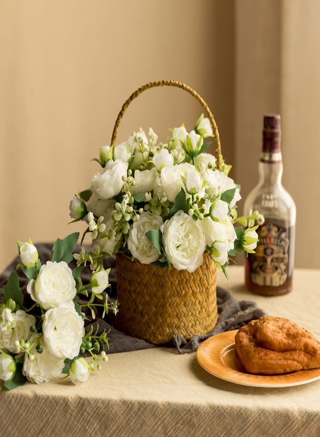 Floweroyal 12 Bunches Peony Artificial Flowers White Flowers Silk Peonies Bouquets for Wedding Party Table Centerpieces Floral Arrangement Home Kitchen Decor - Image 5