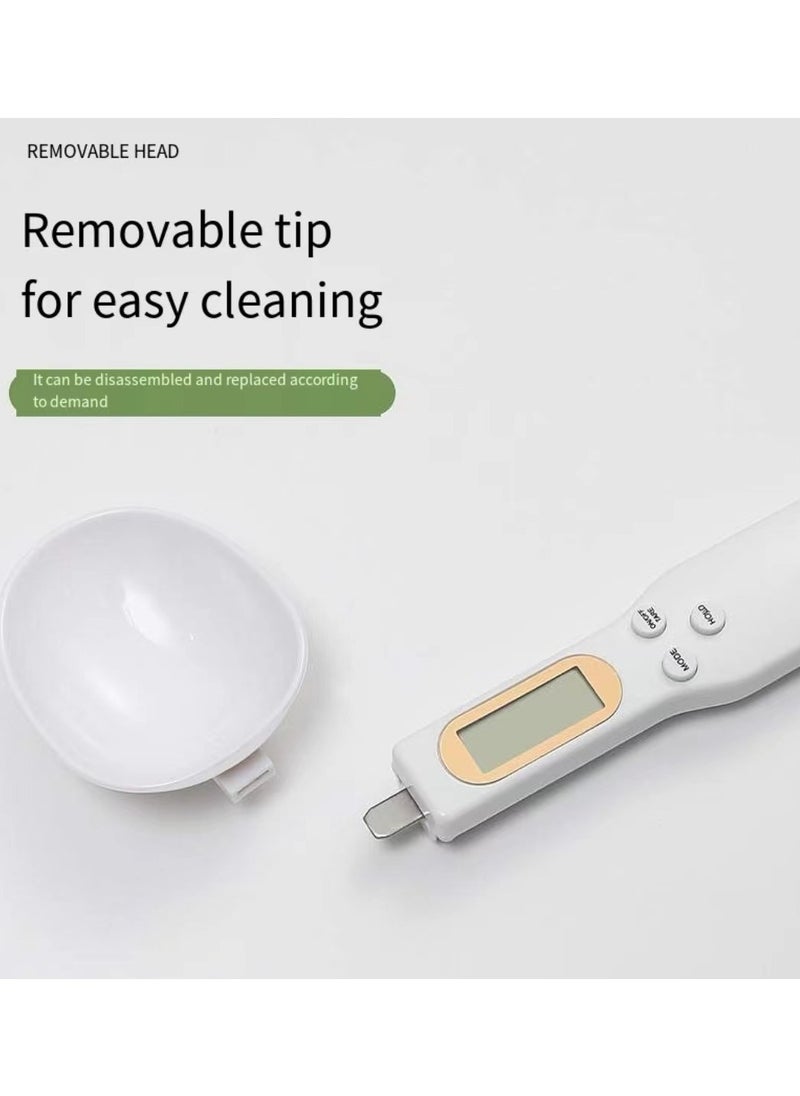 Long - Spoon scale digital weight in grams, 0.5-500g kitchen electronic weight spoon scale, precise LCD display screen, used for distributing coffee beans, milk, flour - Image 1