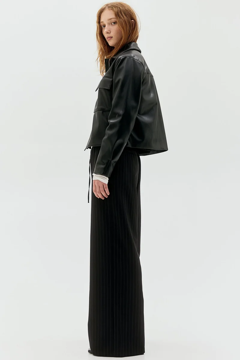 اتش اند ام Twill drawstring trousers