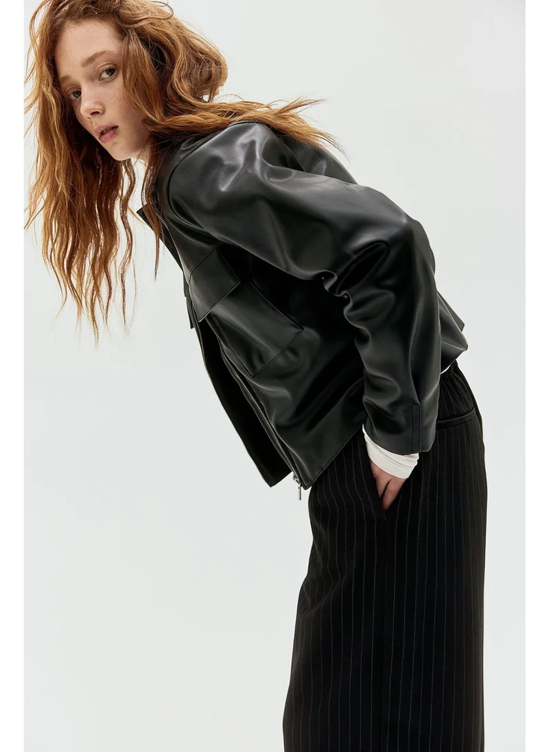 اتش اند ام Twill drawstring trousers