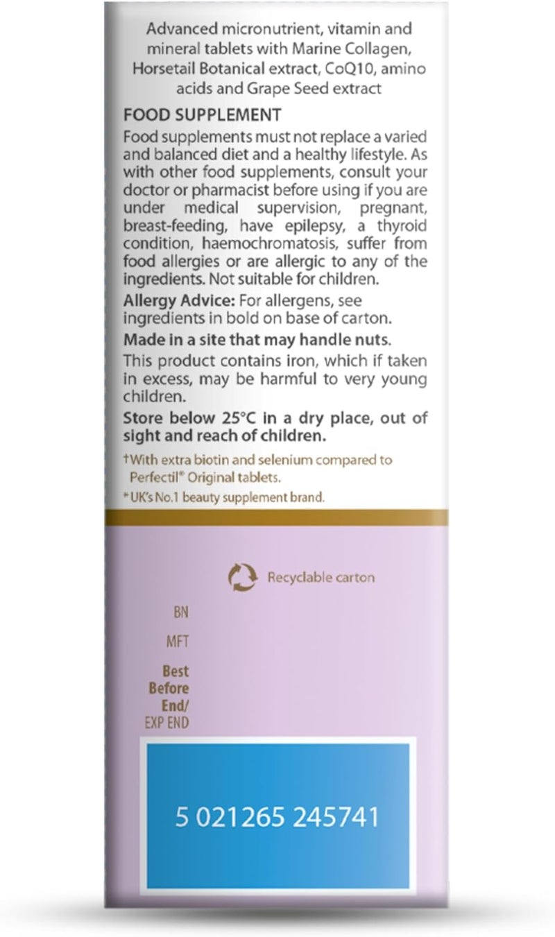 Perfectil Vitabiotics Multivitamin  Hair Growth and Thickening Formula  Supports Thicker Healthy Hair  Vitamin D E Collagen Biotin and More - Image 5