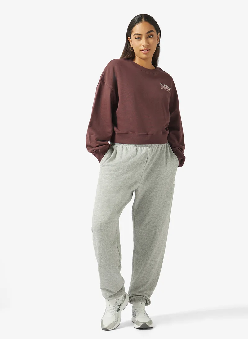 New Balance CHERRY LEATHER (YLR) Trackside French Terry Sweatshirt for Women | Best Price UAE