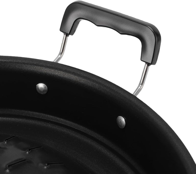 Fixed delivery schedule Thai BBQ Grill Pan 2 in 1 Non Stick Even Heating Aluminum Hot Pot Grill Charcoal Pan for Indoor Outdoor with Gas Stove Canister Gas Stove (30cm/11.81in Black) Trendy flexible practical build Narrow & wide space compatible Transit damage prevent build All condition fit Growing order stock support Field tested quality Trendy versatile build Limited launch price Ideal for Gulf daily life Global upgraded economical craftsmanship Reinforced edge Multiple options Wide range usage design Detachable clean Repeated use resistant selected material Modern look Domestic distribution ready Home & office use Custom sizing alternatives Widely used in KSA Limited quantity for sale Suburban residential ship Easy store & transit build Modern home essential - Image 5