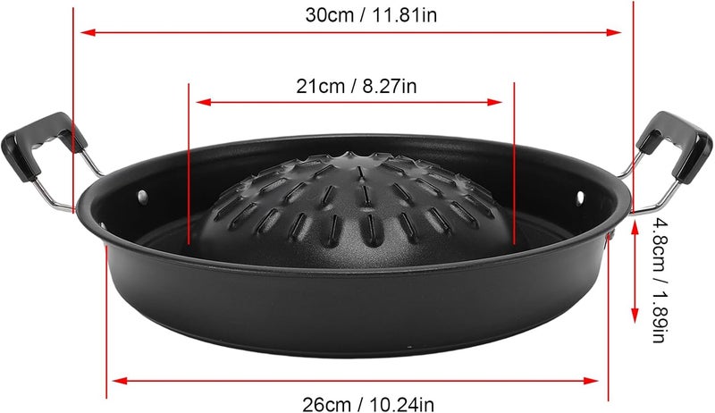 Fixed delivery schedule Thai BBQ Grill Pan 2 in 1 Non Stick Even Heating Aluminum Hot Pot Grill Charcoal Pan for Indoor Outdoor with Gas Stove Canister Gas Stove (30cm/11.81in Black) Trendy flexible practical build Narrow & wide space compatible Transit damage prevent build All condition fit Growing order stock support Field tested quality Trendy versatile build Limited launch price Ideal for Gulf daily life Global upgraded economical craftsmanship Reinforced edge Multiple options Wide range usage design Detachable clean Repeated use resistant selected material Modern look Domestic distribution ready Home & office use Custom sizing alternatives Widely used in KSA Limited quantity for sale Suburban residential ship Easy store & transit build Modern home essential - Image 2