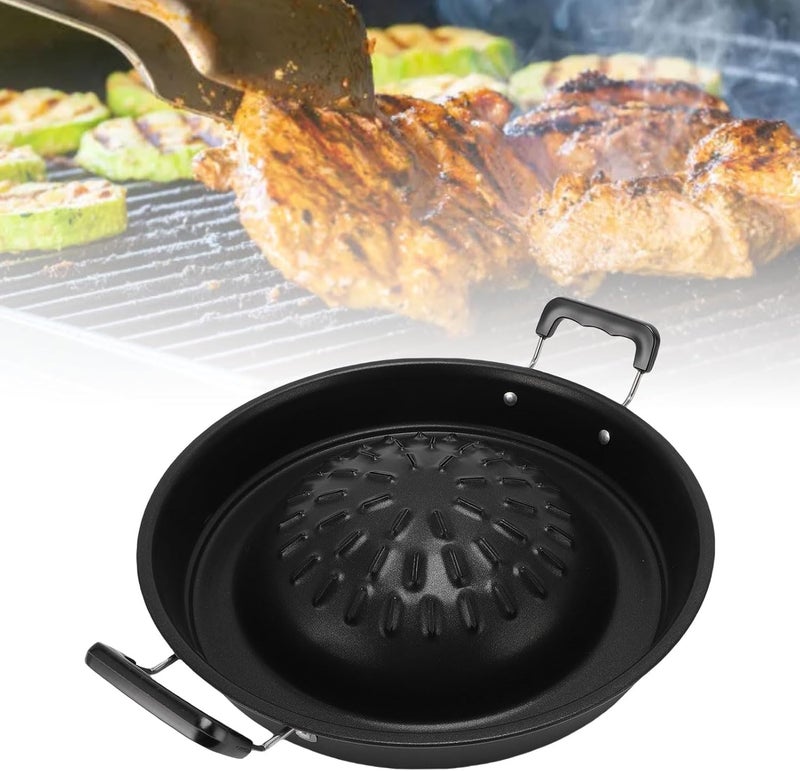 Fixed delivery schedule Thai BBQ Grill Pan 2 in 1 Non Stick Even Heating Aluminum Hot Pot Grill Charcoal Pan for Indoor Outdoor with Gas Stove Canister Gas Stove (30cm/11.81in Black) Trendy flexible practical build Narrow & wide space compatible Transit damage prevent build All condition fit Growing order stock support Field tested quality Trendy versatile build Limited launch price Ideal for Gulf daily life Global upgraded economical craftsmanship Reinforced edge Multiple options Wide range usage design Detachable clean Repeated use resistant selected material Modern look Domestic distribution ready Home & office use Custom sizing alternatives Widely used in KSA Limited quantity for sale Suburban residential ship Easy store & transit build Modern home essential - Image 3