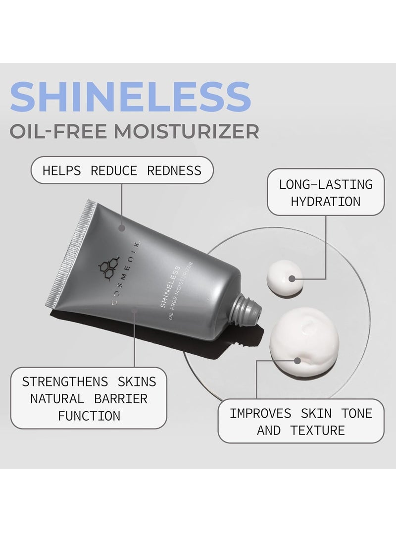 CosMedix COSMEDIX Shineless Oil-Free Face Moisturizer for Women & Men - Hydrating Face Cream with Vitamin B3 for Oily & Blemish-Prone Skin - Daily Facial Skin Care for Firmer, Smoother & Radiant Glow  - Image 3