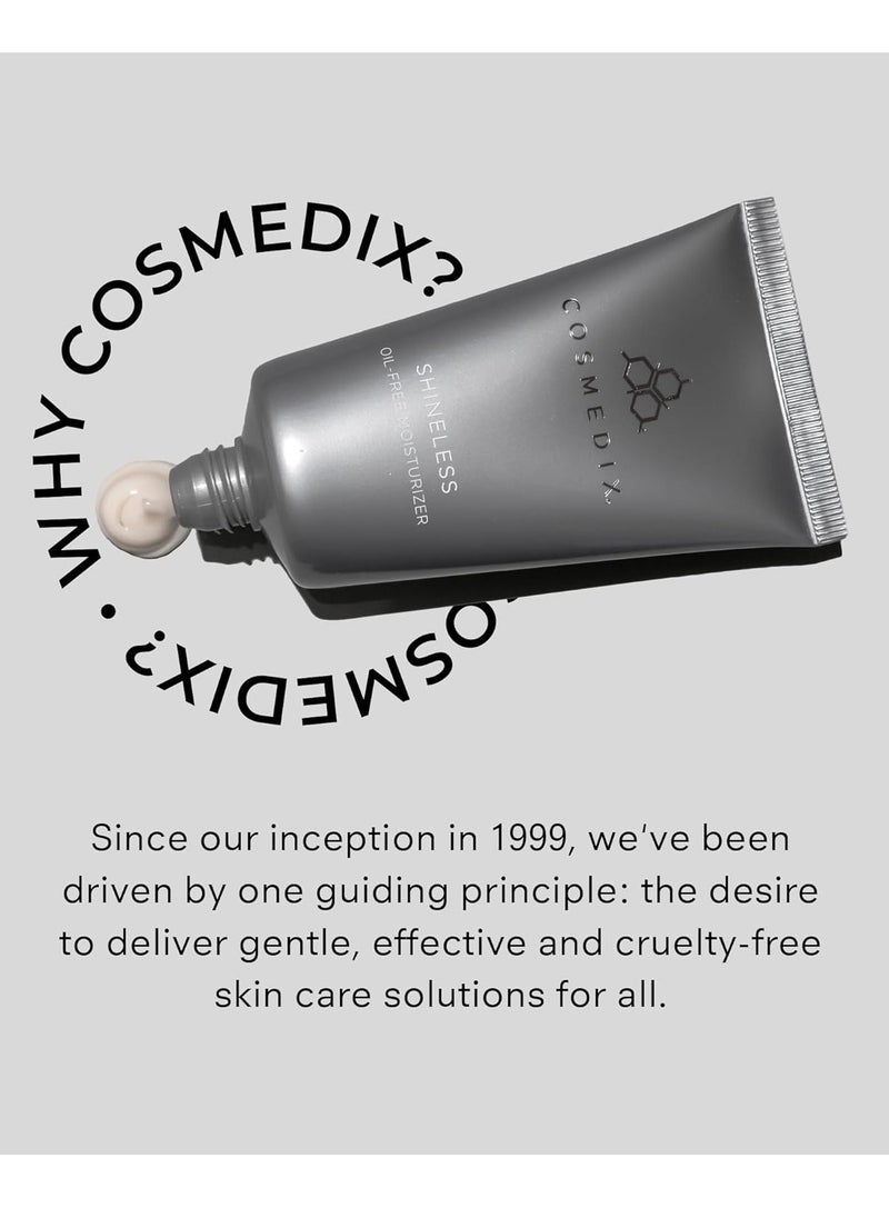 CosMedix COSMEDIX Shineless Oil-Free Face Moisturizer for Women & Men - Hydrating Face Cream with Vitamin B3 for Oily & Blemish-Prone Skin - Daily Facial Skin Care for Firmer, Smoother & Radiant Glow  - Image 2