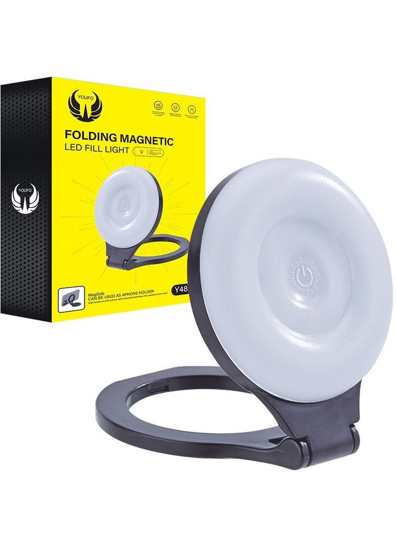 YOUFO Rechargeable MagSafe Selfie Ring Light with a slim and stylish design  - Image 1