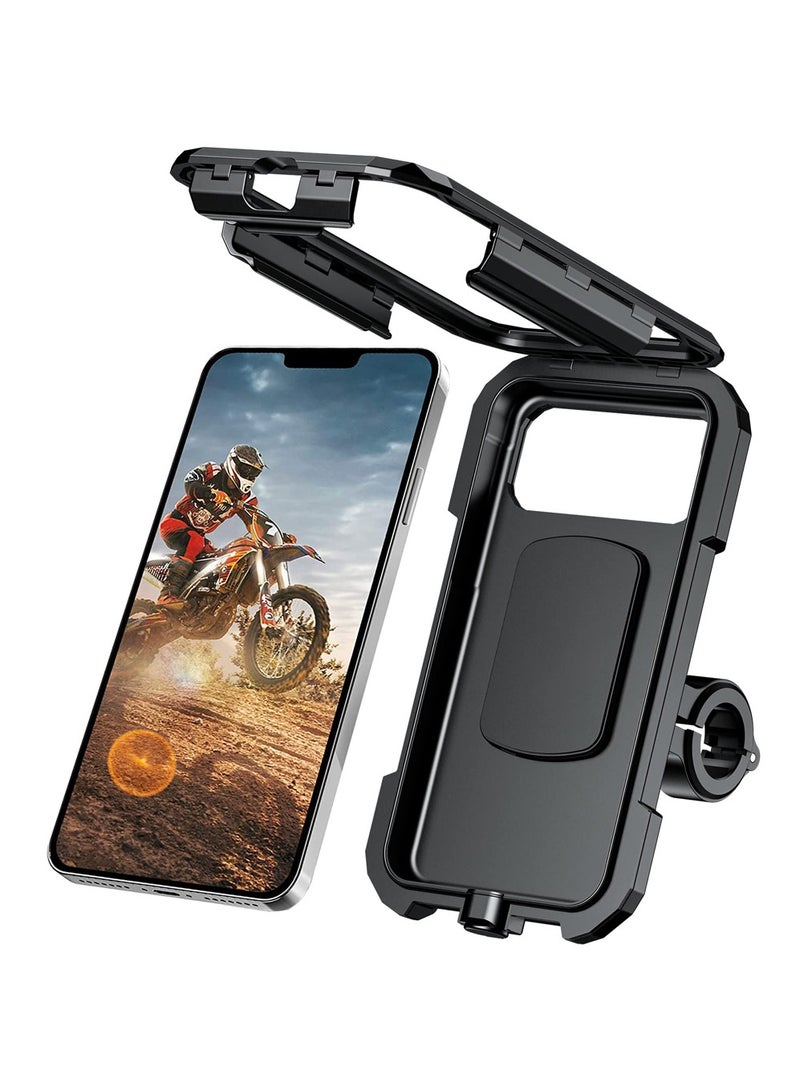 Kewig Cycling Phone Mounts,Motorcycl Hold Waterproof Shell with Touch Screen for 4.7"-6.0" Smartphones Up to 11mm Thick, Fits to Handlebar 0.87"-1.26" Bicycle/Motorbike - Image 1