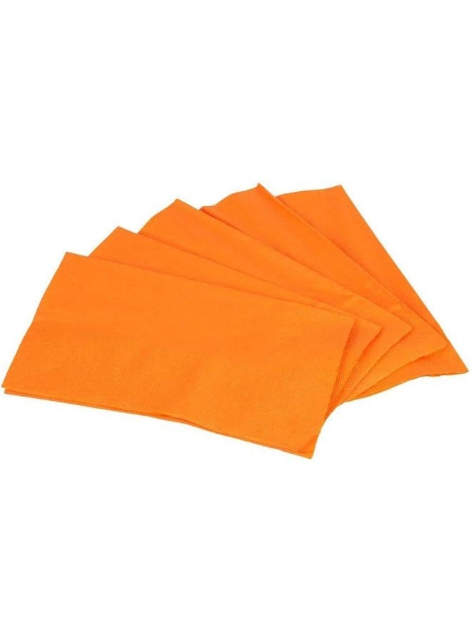 Orange Dinner Napkins | 2-Ply, | 15" x 17" - 125/Pack - Image 3