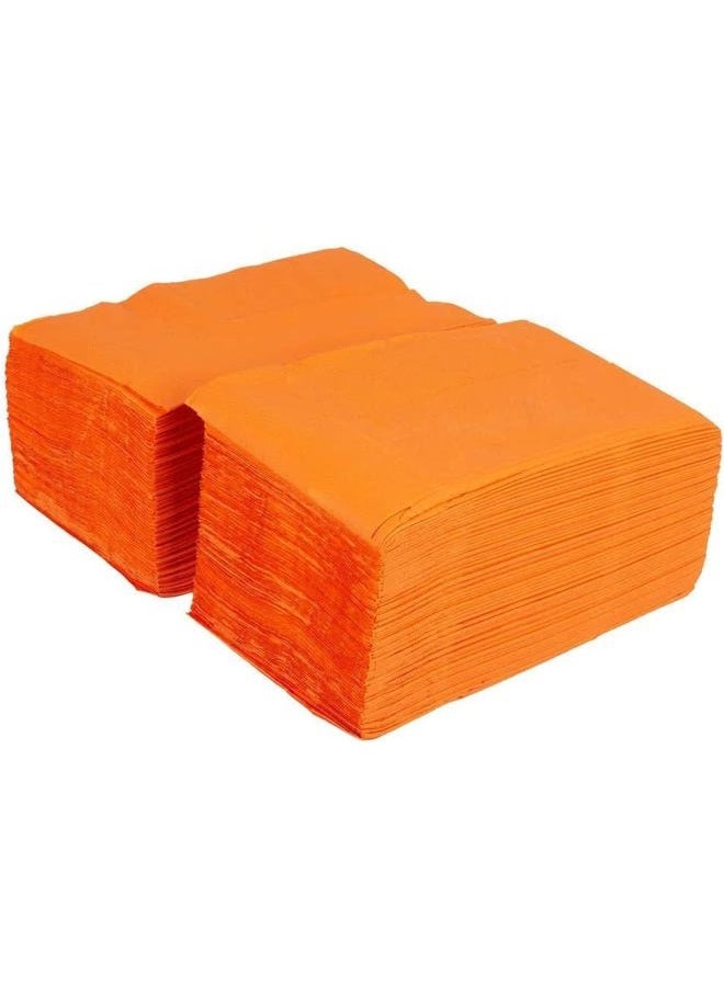 Orange Dinner Napkins | 2-Ply, | 15" x 17" - 125/Pack - Image 4