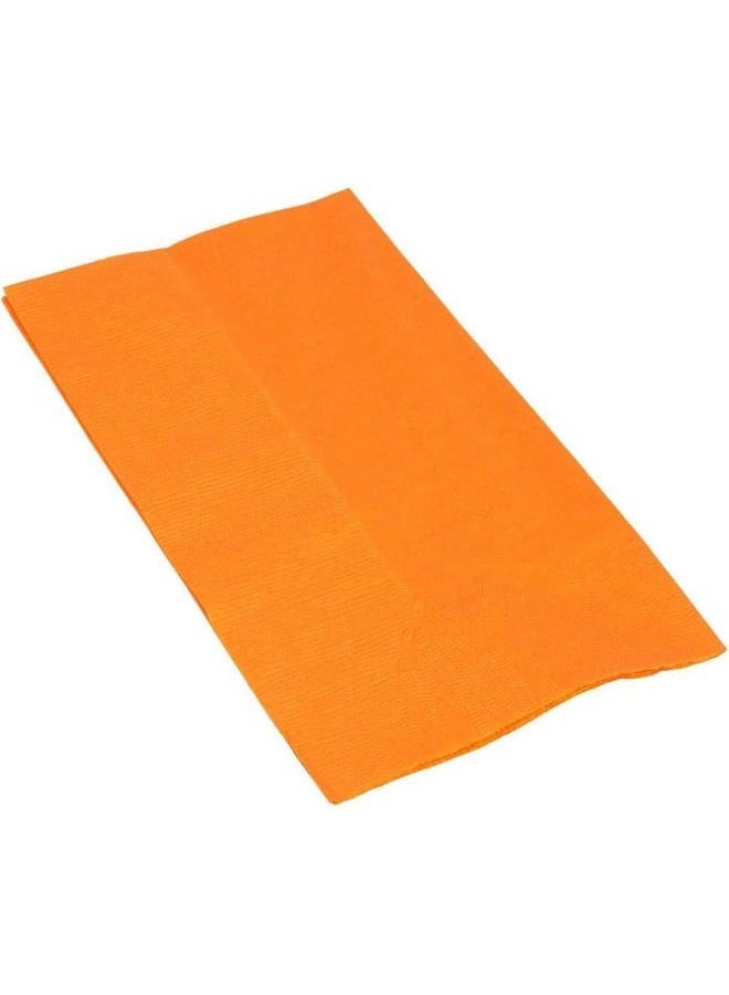Orange Dinner Napkins | 2-Ply, | 15" x 17" - 125/Pack - Image 2